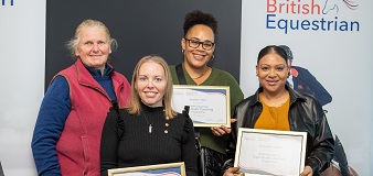 Equi-Youth Coaching: The first graduates attend presentation at London International Horse Show