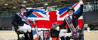 Individual silver and bronze for Britain’s para duo while the jumpers stay in the medal hunt
