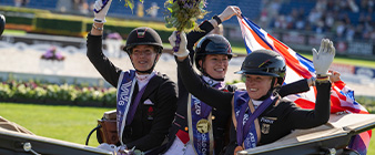 Lottie Fry and Glamourdale make history with back-to-back World Championship titles