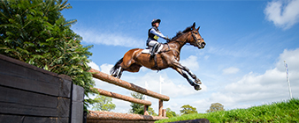 Ros Canter and Lordships Graffalo hold their lead after cross-country at Badminton Horse Trials