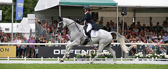 Kitty King and Vendredi Biats seize the dressage lead at Burghley