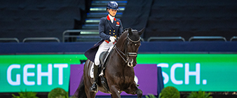 Lottie Fry and Dark Legend get their FEI World Cup Final campaign off to a strong start