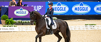 Lottie Fry and Dark Legend complete their first FEI Dressage World Cup Final