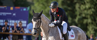 Great Britain hold a record-breaking lead after dressage phase in Pratoni