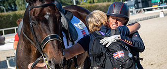 Britain’s eventers top the team rankings with two individuals on the podium after dressage