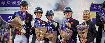 Team silver and Paris 2024 qualification for Britain’s FEI World Championship dressage team